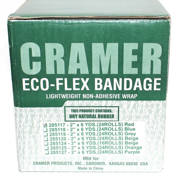 Cramer EcoFlex Stretch Tape Case Red Sport Athletic Bandage Elastic 24 Rolls Red - Picture 3 of 3